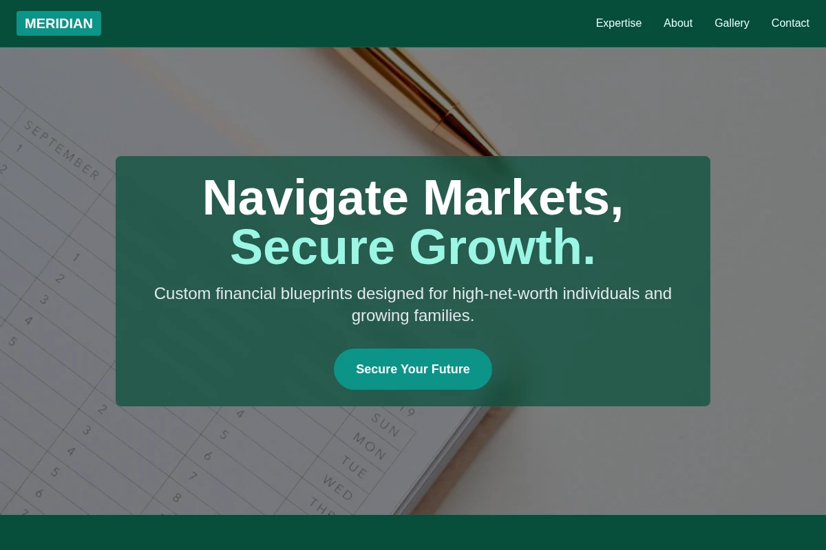 Meridian Financial Planner